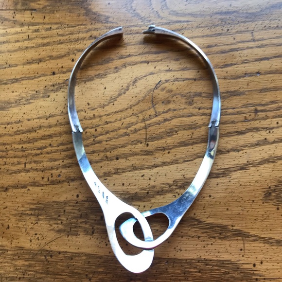 - Taxco Sterling Silver Interlocking Collar Necklace Just REDUCED❗️❗️❗️❗️ - Picture 4 of 11